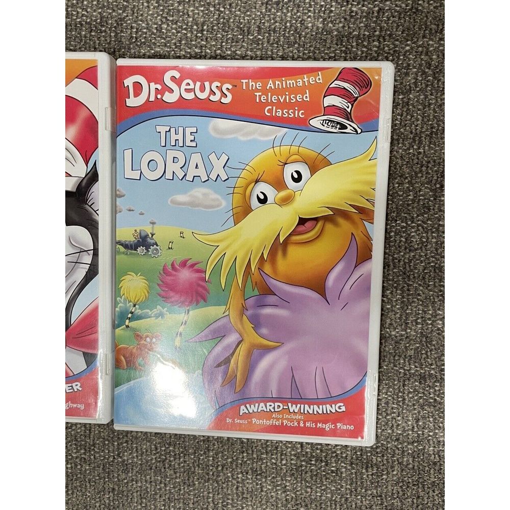 Lot Dr Seuss Grinch Grinches the Cat in the Hat & The Lorax (DVD) GUC - Picture 3 of 7
